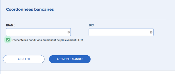 Coordonnées bancaires