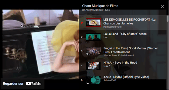 chant musique de films
